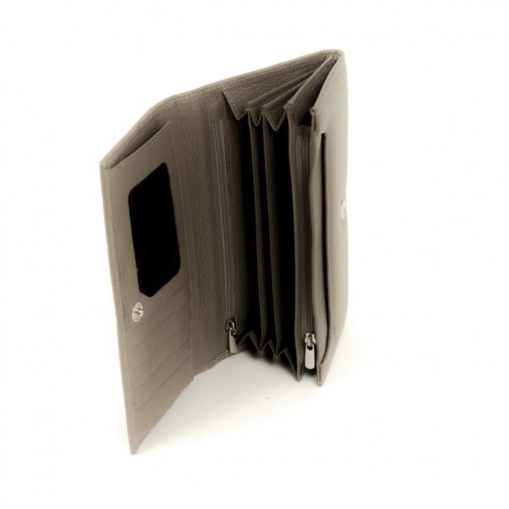 Дамско портмоне ENZO NORI модел CLASSIQUE естествена кожа бежов